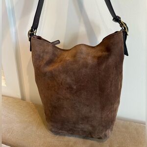 Vintage Coach suede Legacy Soho Bucket Bag 9196
